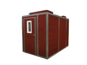 6' x 10' Booth - Maroon Exterior w/ Ceiling Ventilation