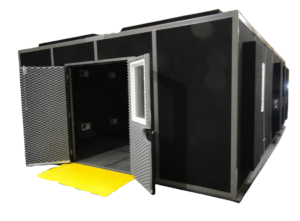 Large GK sound booth with double door and ADA ramp